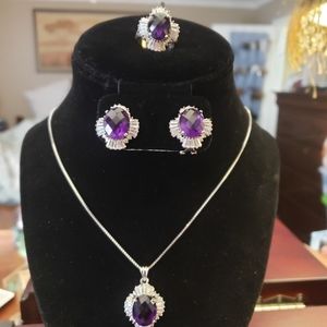 Amethysts 925 set